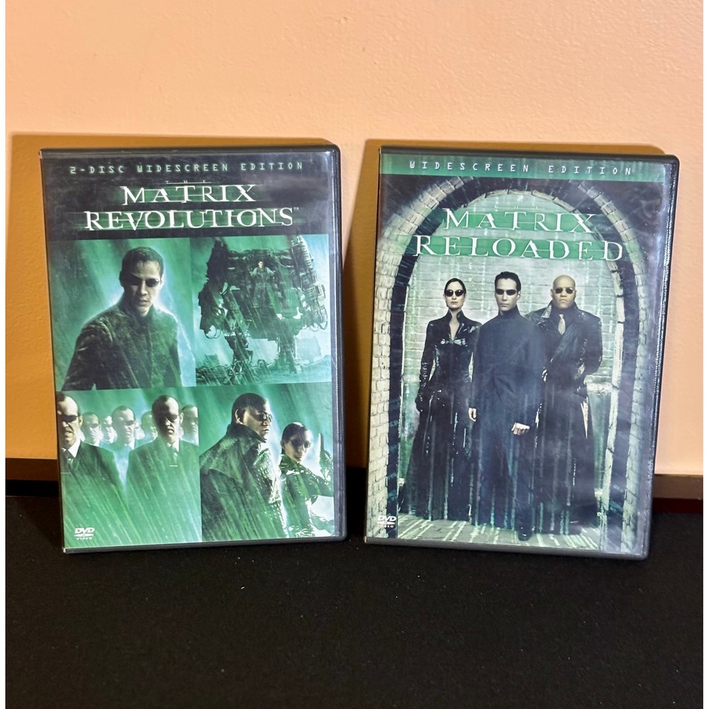 The Matrix Reloaded & Revolutions DVD Set 2-Disc Widescreen Edition Sci-Fi Lot